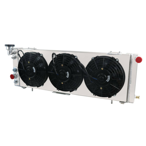 Radiador 3 Lineas Con Ventiladores Jeep Cherokee XJ, Comanche 2.5L 4.0L